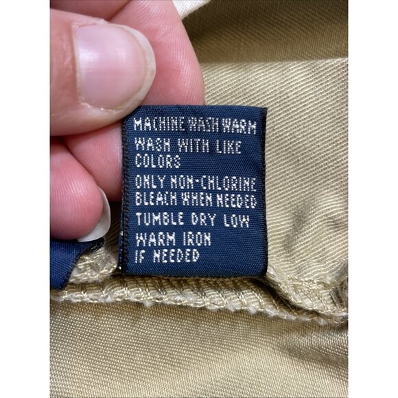 Polo‎ Ralph Lauren Slacks Mens Size 33x32 Beige Slash Pocket Office Career - Picture 12 of 15